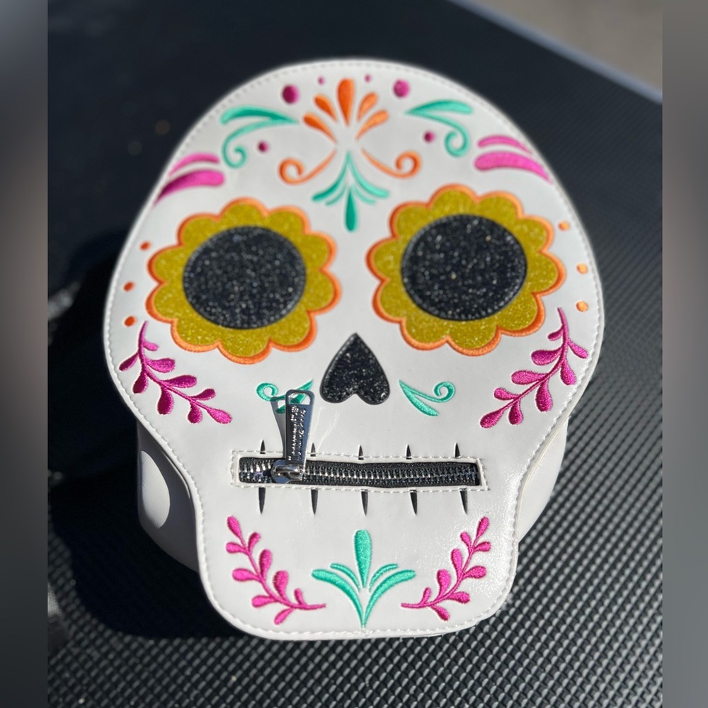 Disney Parks Loungefly Coco Dia De Los Muertos Sugar Skull Mini Backpack